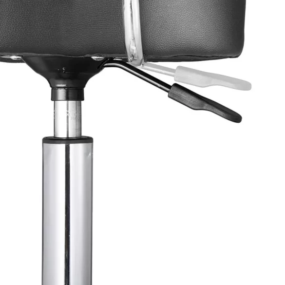 Cosmetic Chair with Backrest, Black