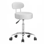 Backrest Cosmetic Chair, White