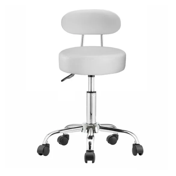 Backrest Cosmetic Chair, White