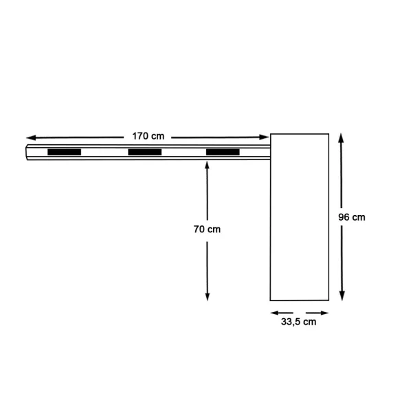 Electromechanical Barrier, Right-Hand Version