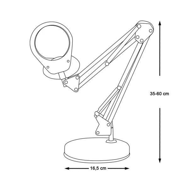 Desktop Magnifier with LED Light