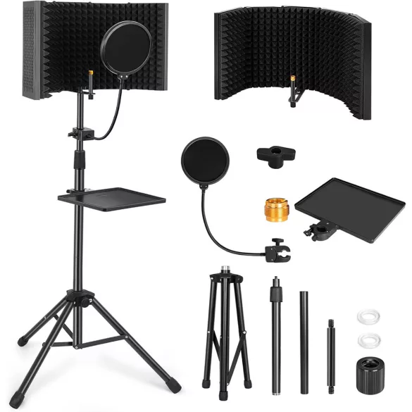 Microphone Stand with Noise Filter