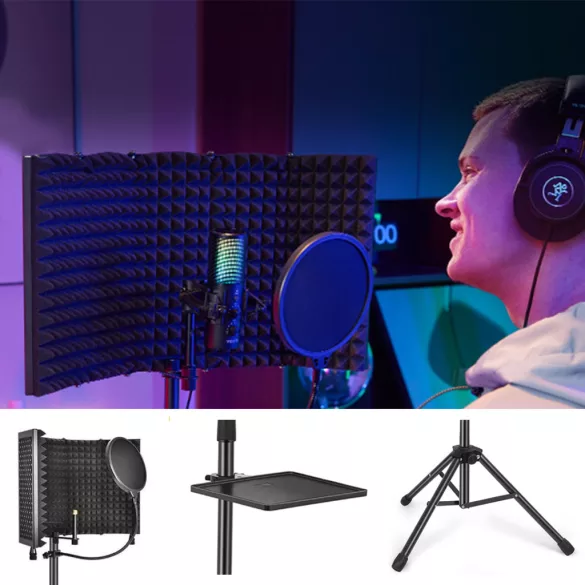 Microphone Stand with Noise Filter