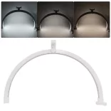 Moon, crescent-shaped cosmetic desk lamp