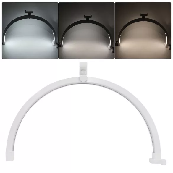 Moon, crescent-shaped cosmetic desk lamp