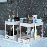 Kitchen Organizer Rack, 2 pcs, White