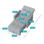 Reclining Armchair with Armrests