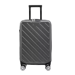 Foldable Suitcase, Dark Gray