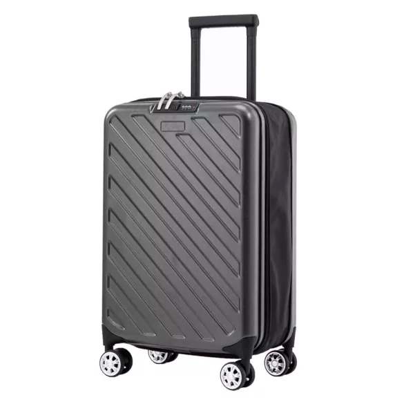 Foldable Suitcase, Dark Gray