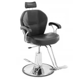 Barber Chair with Footrest, Black