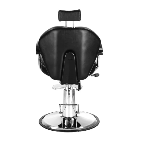 Barber Chair with Footrest, Black