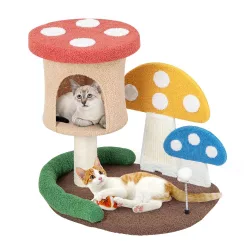 Cat Climbing Mushroom