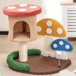 Cat Climbing Mushroom
