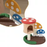 Cat Climbing Mushroom