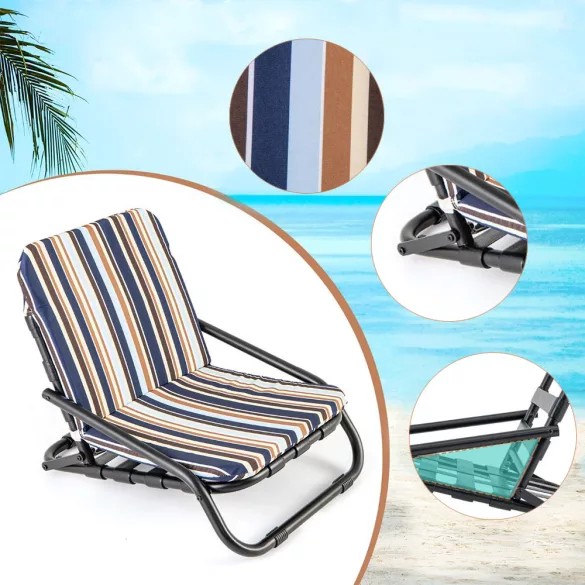 2-piece beach chair set with cushion