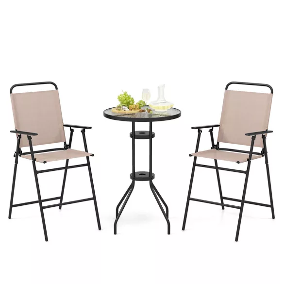 3-piece outdoor bar set