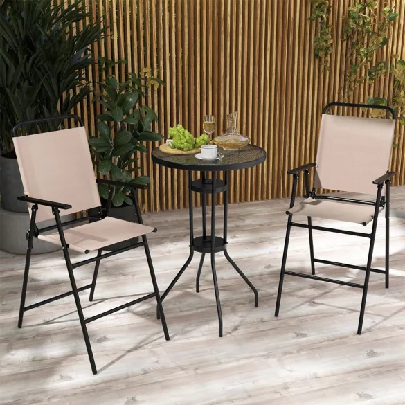 3-piece outdoor bar set