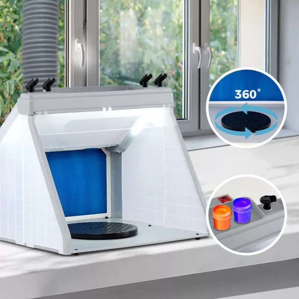 Portable Spray Booth with Exhaust