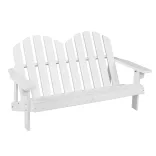 2-person Adirondack chair for kids, white