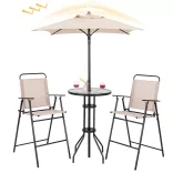 4-piece outdoor bar set with umbrella
