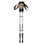 Ultra Lightweight Adjustable Trekking Pole 65-135 cm, Silver