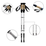 Ultra Lightweight Adjustable Trekking Pole 65-135 cm, Silver